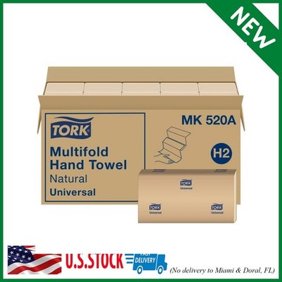16 packs x 250 sheets Tork Multifold Hand Towel, Natural, 100% recycled, FSC cer