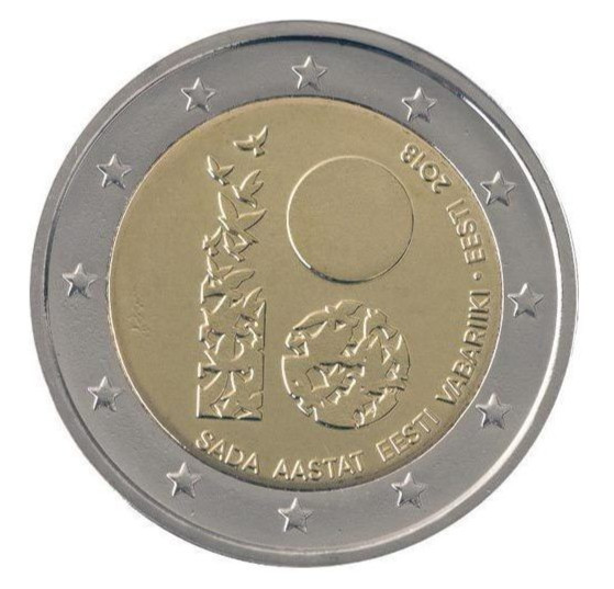 ESTONIE 2 EUROS € 2018 100 ANS INDÉPENDANCE NEUVE UNC
