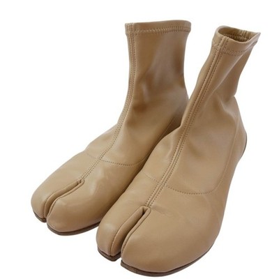 Maison Margiela 20SS S58WU0270 22 Line Tabi Boots, Beige, Size 35 Auth