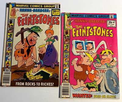 Marvel Comics The Flintstones #1-2 Lot of 2   Bronze Fred Flintstone [7.5-8.0]