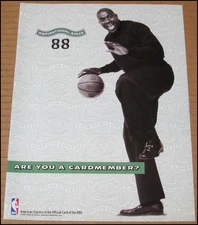 2001 Magic Johnson American Express Print Ad Advertisement AMEX Card Lakers HOF