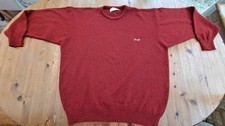 Vintage Pringle Wool Jumper Red Mens Size XL Golf Retro Casuals