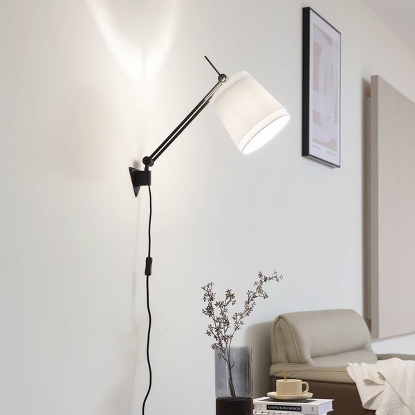 Lucande Wandleuchte, Wandlampe Innen 'Caelia' (Modern) In Schwarz Aus Metall (1-image