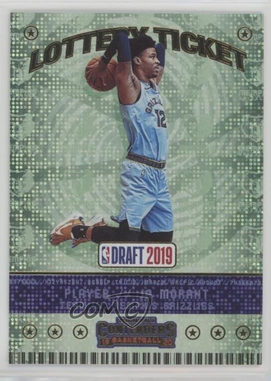 2019-20 Panini Contenders Lottery Ticket Ja Morant #2 1dm7