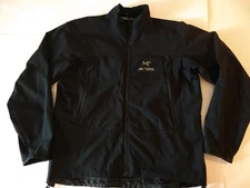Vintage Arc’teryx Jacket Mens XL Black Polartec Fleece Lined Soft Shell Outdoor 