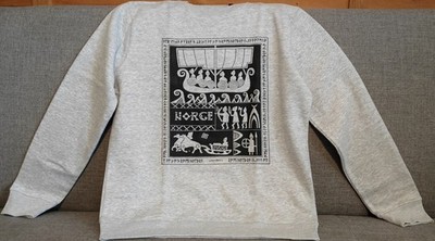 Vikings Norway Norge Sweatshirt M Kittelsen Enslaved Emperor Immortal Darkthrone
