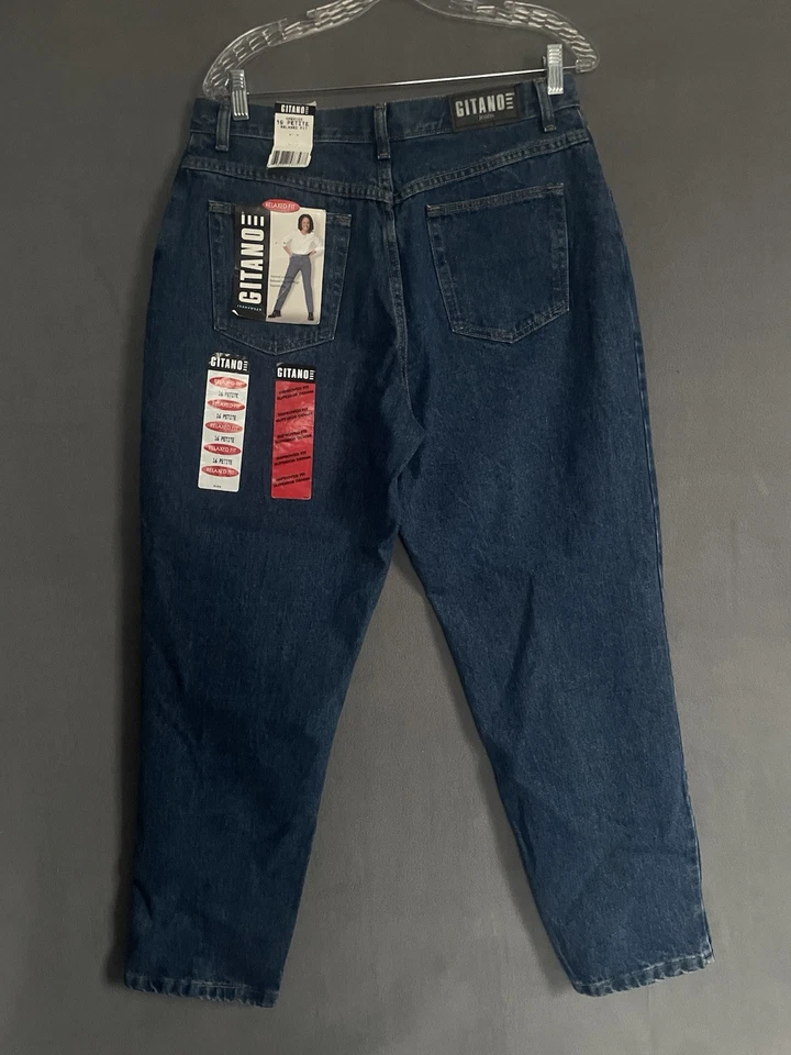 VTG Gitano Relaxed Fit Women's Size 16 Petite 32x28 Med Wash Blue New With Tags - Image 3 of 4