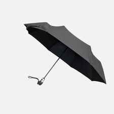 DAVEK Classic Black Duet Compact Automatic Folding Umbrella
