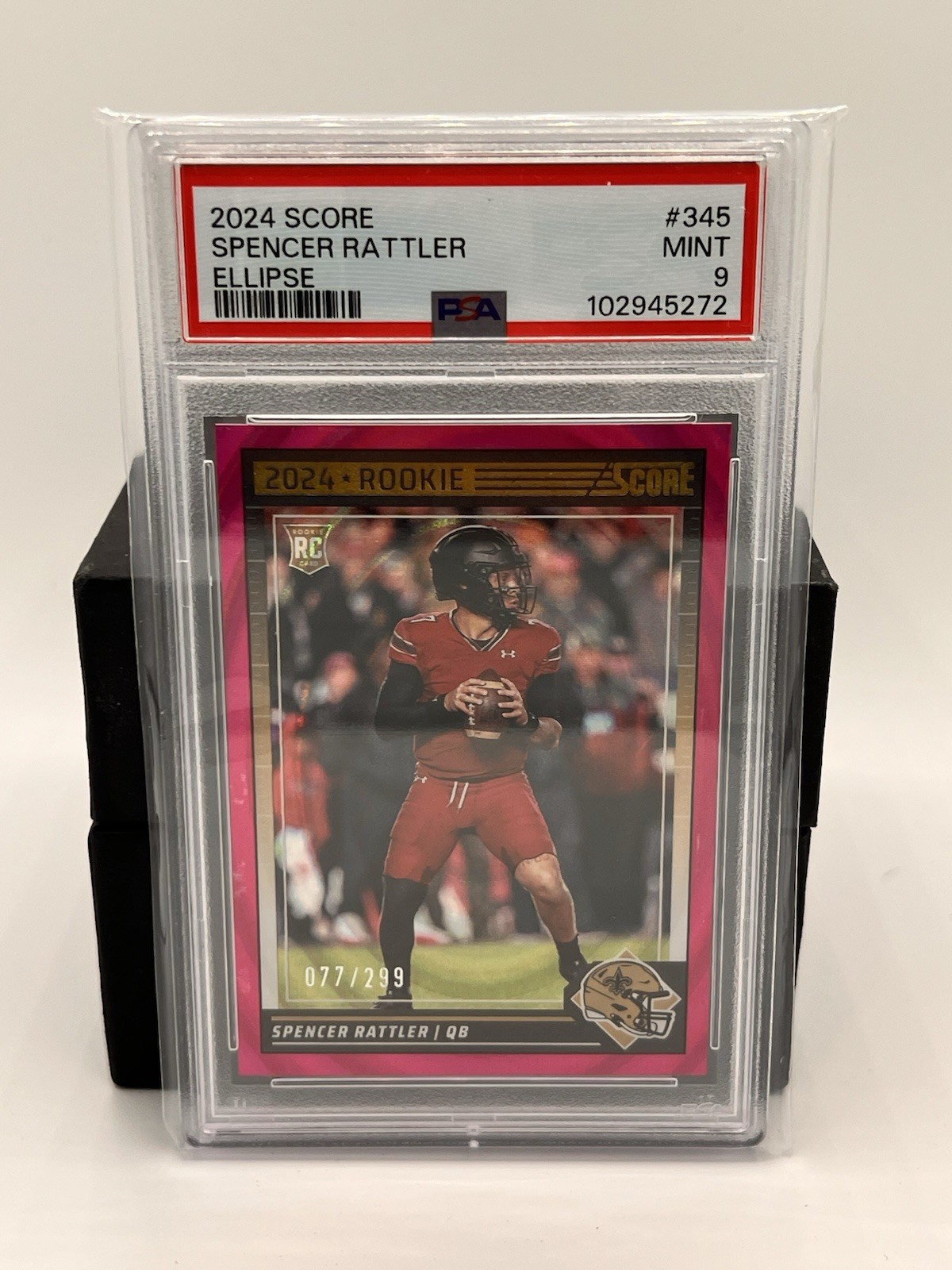 2024 Score - Rookies Spencer Rattler #345 Ellipse /077/299 (RC)