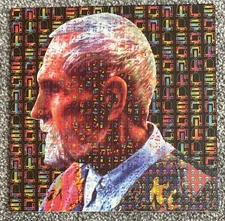Timothy Leary Profile Blotter Art by Mark McCloud - Original 1994