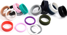 Ladies Silicone Ring Size 7 ThunderFit Ladies Temporary Wedding Band - 18 PC