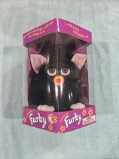 Original 1998 Tiger Electronics All Black Furby Model 70-800 In Original Box
