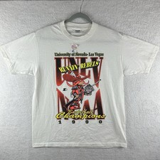 UNLV Runnin Rebels NCAA Champions 1990 Shirt Sz L USA Single Stitch Starter NEW