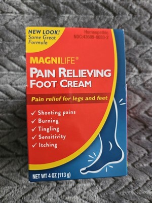 MagniLife Pain Relieving Foot Cream Soothing Relief 4oz Soreness/Burning/Itching