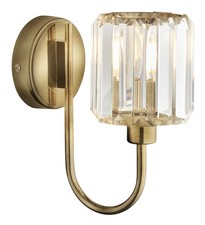 Wall Light Brass Berenice Antique Endon 107803