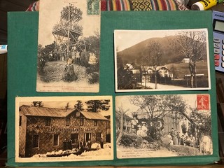4 VIEILLES CARTES POSTALES RARES DES VOSGES 88. DES VILLAGES. GROSSE COTE.