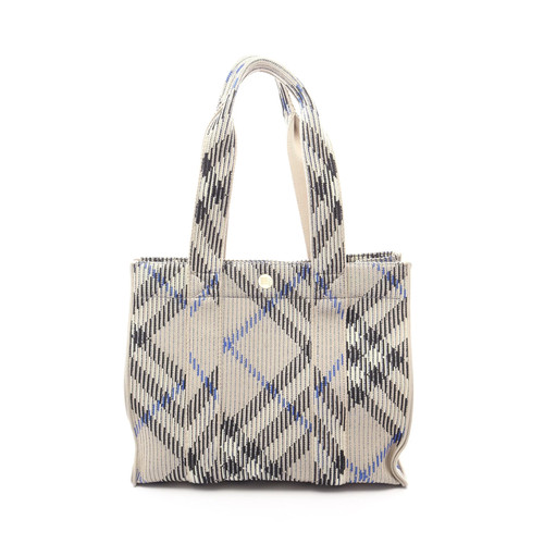 BURBERRY Tote Bag Gray Fabric #RCB7259