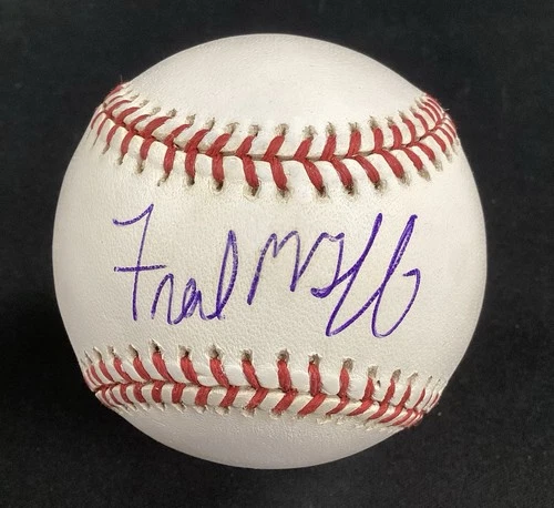 Fred McGriff Signed Baseball OMLB Atlanta Braves HOF Autograph TPG