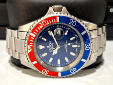 Croton Diver 42 mm Submarine Explore PEPSI data giro lunetta quarzo Giappone