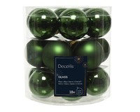 Christbaumkugeln Weihnachtskugeln Glas Ø 4 Cm GrüN Matt/Glanz 18 StüCk