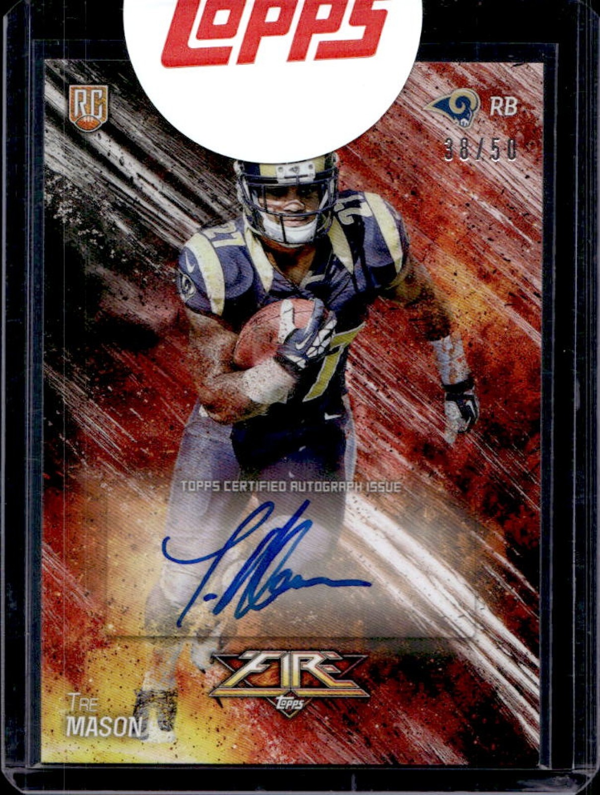 Tre Mason Topps Fire #152 Autograph