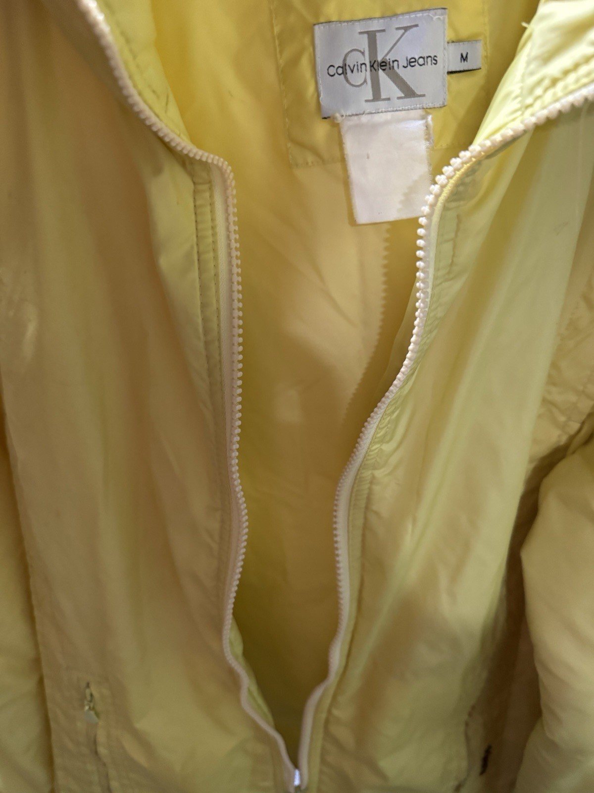 Calvin Klein Yellow Jacket Size Medium - image 14