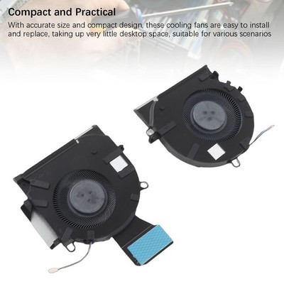 CPU GPU Fan Replacement For OMEN 16-B 16-C TPN-Q265 TPN-Q267 Laptop M75487- AAZA