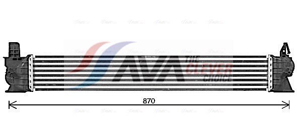 Fits AVA FT4482 INTERCOOLER FIAT DUCATO 33 (2007) 2.3 MULTIJET