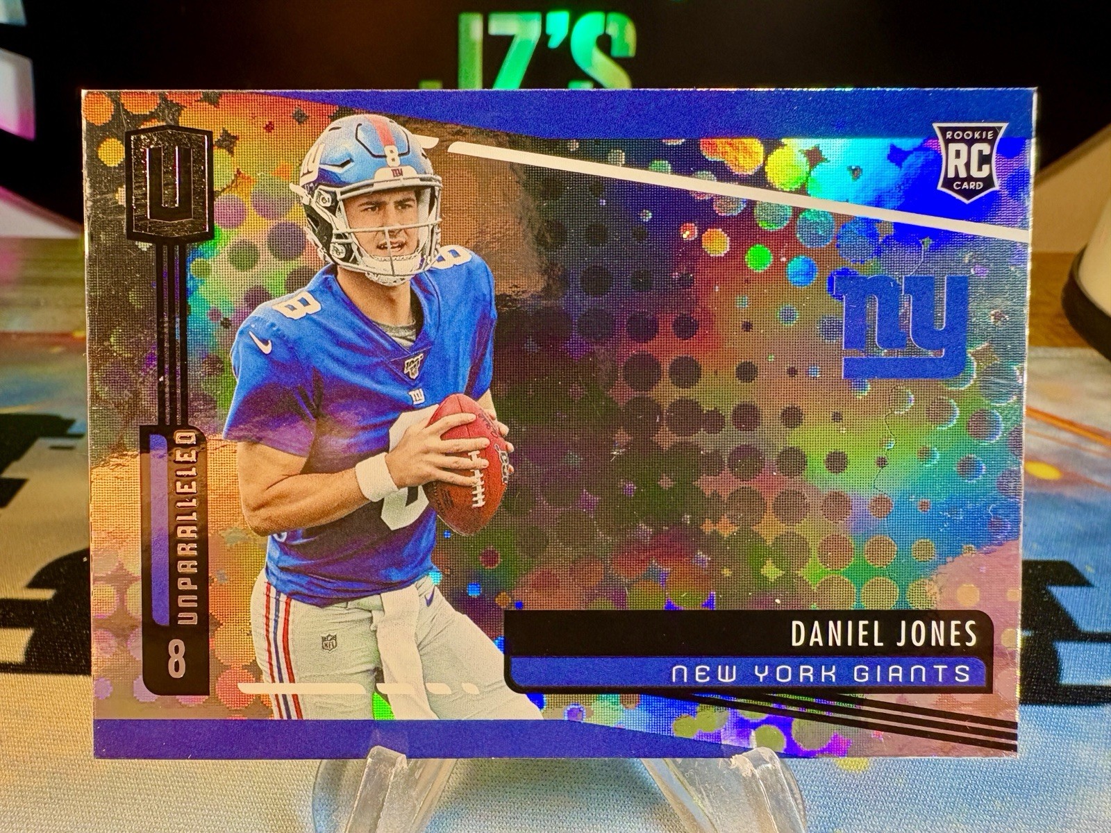 2019 Daniel Jones Panini Unparalleled Rookie Card #206 New York Giants