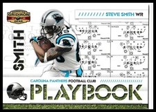 2008 Donruss Gridiron Gear Steve Smith Playbook Gold /500 Carolina Panthers
