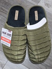 Muk Luks  Men's Grant Quilted Scuff Slipper Sz 12 NWT