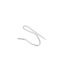 Curtain Hooks Stainless Steel Pin-On Drapery Hooks Silver Tone 100 Pcs