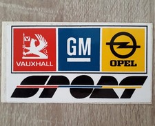 Vauxhall Opel Sport Promotional Sticker Brochure C.1981 Vauxhall Opel Sport Promotional Sticker Brochure C.1981