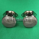 2 RAM TUBE VELOCITY STACK TRUMPET CARBURETTOR WEBER IDF DCOE DELLORTO SOLEX 5cm