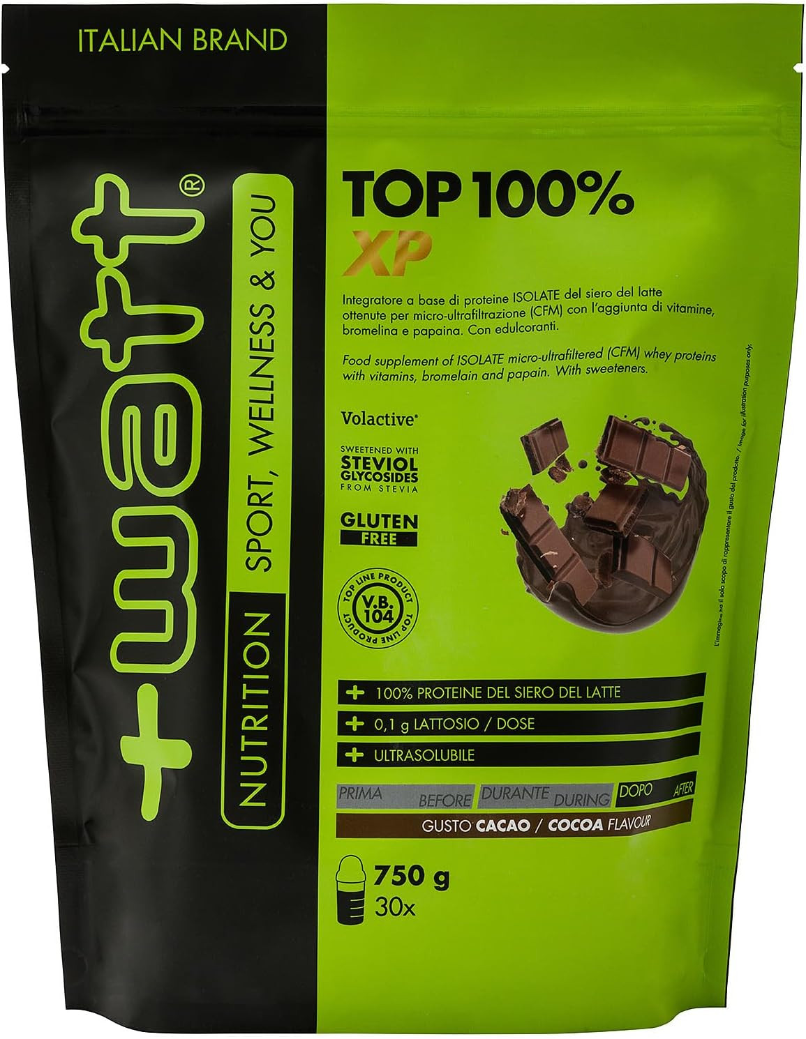 Watt Top 100% XP Whey Isolate 90% | Recupero Muscolare Professionale