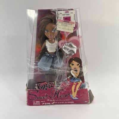 NIB Bratz Sweet Heart Sasha 2007 4th Edition MGA Complete Lip Gloss Rare Doll