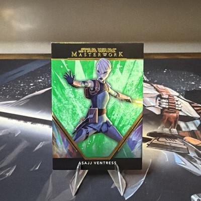 2024 Topps Star Wars Masterwork Asajj Ventress Green  /99