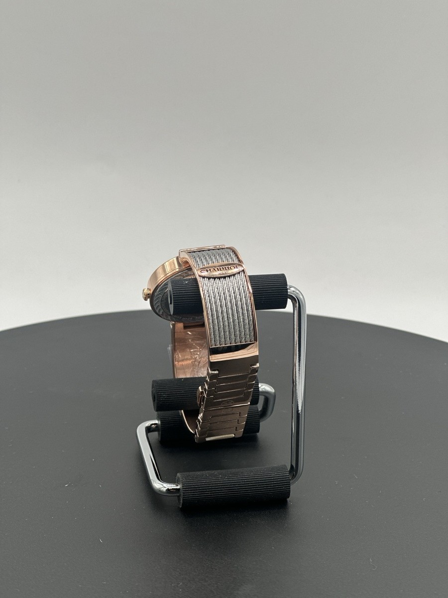CHARRIOL Forever Tiger Rose Gold & Black Dial Ladies Watch CHARRIOL Forever Tiger Rose Gold & Black Dial Ladies Watch