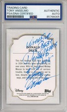 2024 TOPPS CHROME SAPPHIRE DISNEY DONALD DUCK SIGNED TONY ANSELMO PSA DNA COA
