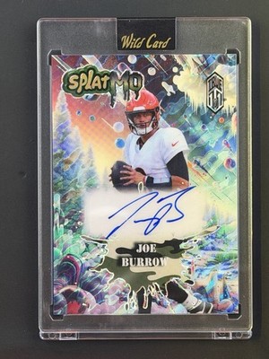 2025 Wild Card splat Joe Burrow Auto True 1/1 CASE HIT autograph