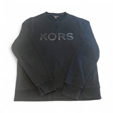 Michael Kors men's black crewneck sweatshirt "KORS" logo XL