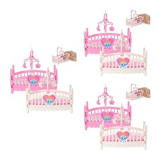Miniatura Culla per Bambole ABS Mobili Ornamento per Decorazione Casa delle Bambole