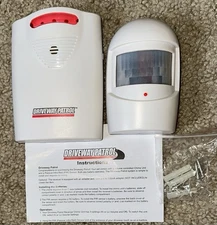 U.S. Patrol Driveway Patrol Garage Motion Sensor Security System - White