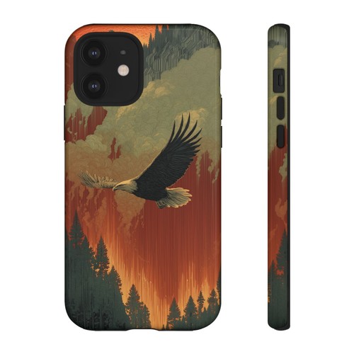 For iPhone | Samsung Galaxy | Pixel Phone Case - Eagle Soaring Wilderness Sunset - 第 110/239 張圖片