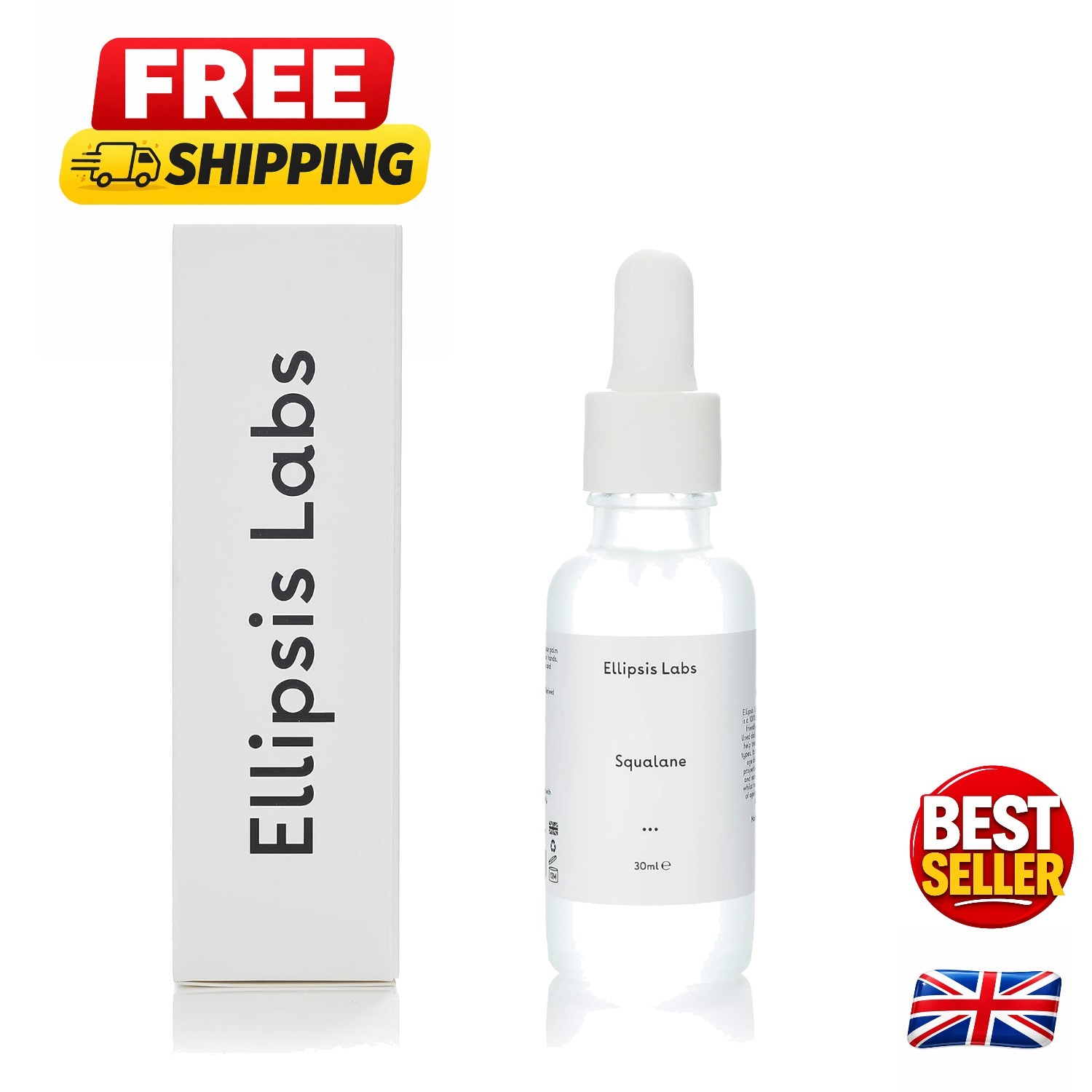 Revitalizing Squalane Oil 30ml - Ultra-Hydrating Anti-Aging Treatment for Face