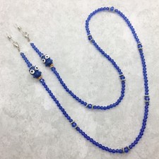 Blue Owl Glasses Chain Eyeglass Necklace Sunglass Holder Eyeglasses Cord Lanyard