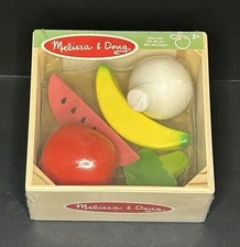 Brand New Melissa  Doug Kids Food Groups Wooden Play Set Produce Fruit Veggies