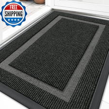 Front Door Mat Indoor Outdoor Entrance Waterproof All Season All Weather...