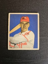 Vintage 1949 Enos Slaughter Baseball Card #65 Bowman