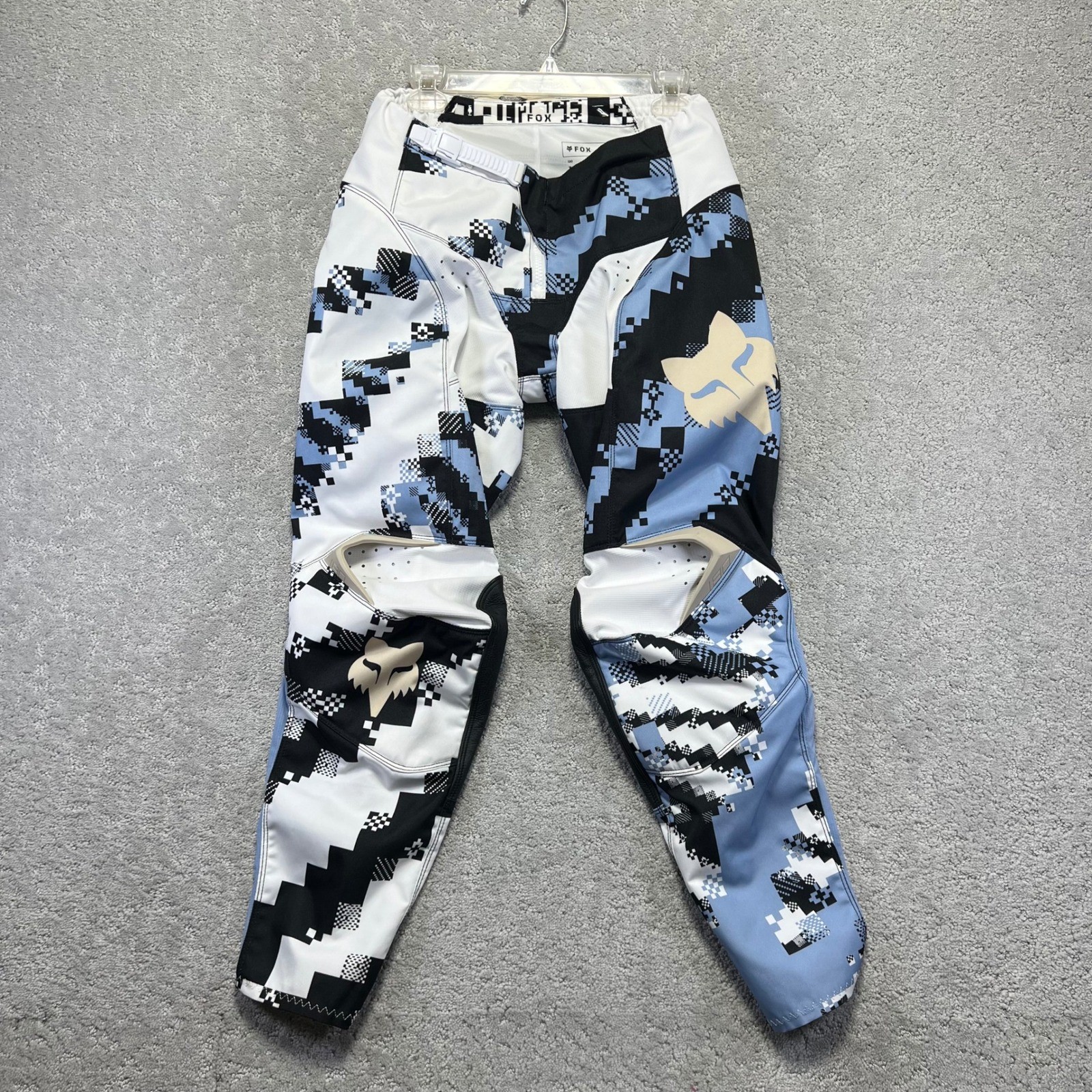 Fox Racing Pants Mens 32 Motocross Blue White Black Digital 